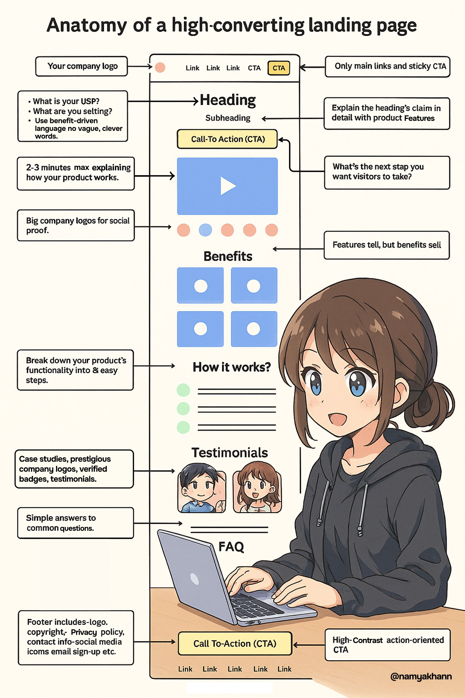 Anatomy of a high-converting landing page